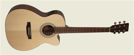 Recording King ROM-06-CFE4 OM Cutaway, Fishman Pickup