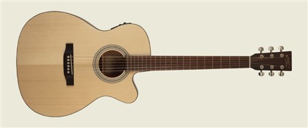 Recording King ROM-06-CFE4 OM Cutaway, Fishman Pickup- Image 5