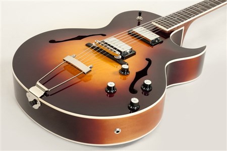 The Loar LH-280C Archtop Cutaway, Satin Vintage Sunburst- Image 3