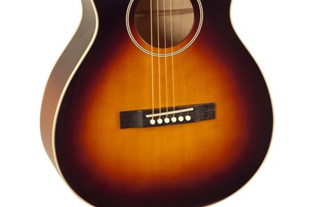The Loar LO-215-SN The Loar Flat Top O Body Guitar, Maple, Sunburst- Image 3