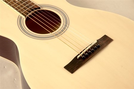 Savannah SGP-12 Parlour Size Acoustic Guitar, Natural- Image 1