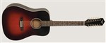 Recording King RDH-05-12 Solid Top Dreadnought 12 String Guitar- Image 3