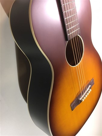 Recording King Dirty 30s Series 9 O Size Solid Top Parlour Acoustic Guitar, Tobacco Sunburst- Image 3