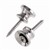 Jim Dunlop Strap Button Each, Chrome- Image 1