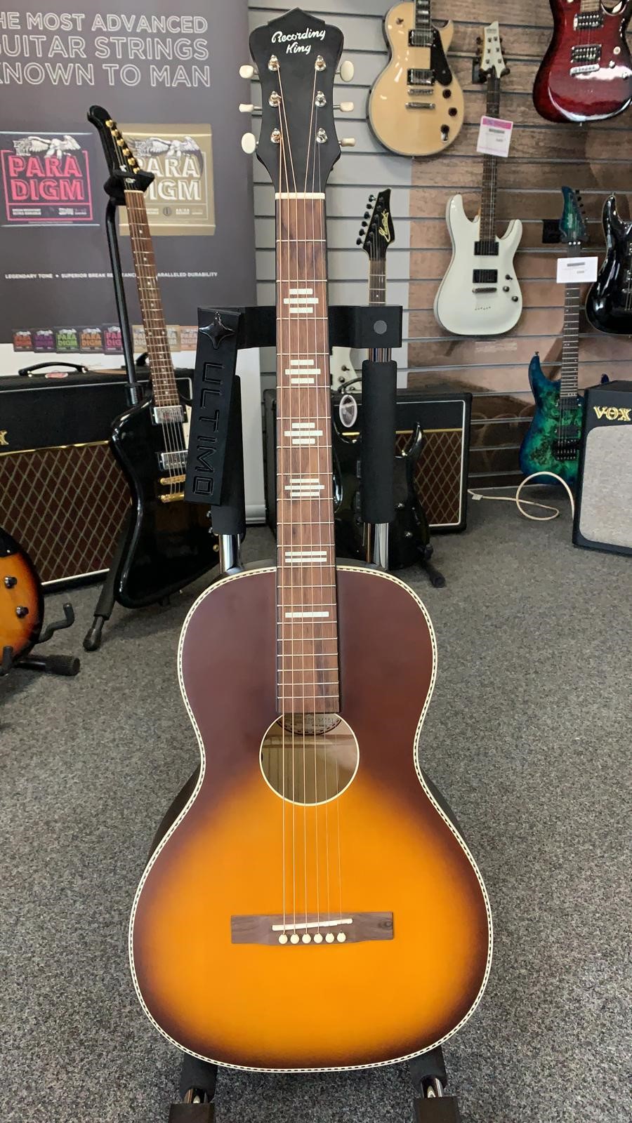 Recording King Dirty 30s 0 Size Electro Parlour Rps 7 Fe3 Ts Tobacco Sunburst