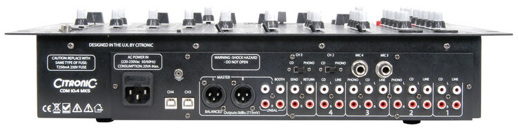 Citronic, CDM10:4 USB, DJ Mixer, 171.135, New Stock