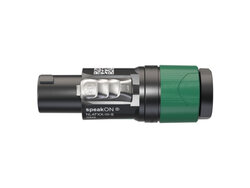 Neutrik, NL4FXX-W-S 4 Pole Speakon Plug, Green