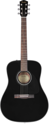 Fender CD-60 V3 Acoustic Guitar, Black, Walnut Fingerboard