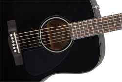 Fender CD-60 V3 Acoustic Guitar, Black, Walnut Fingerboard