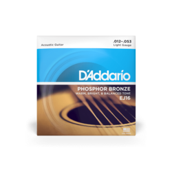 D'addario Ej16-3d 12-53 Phosphor Bronze Light, 3 Pack