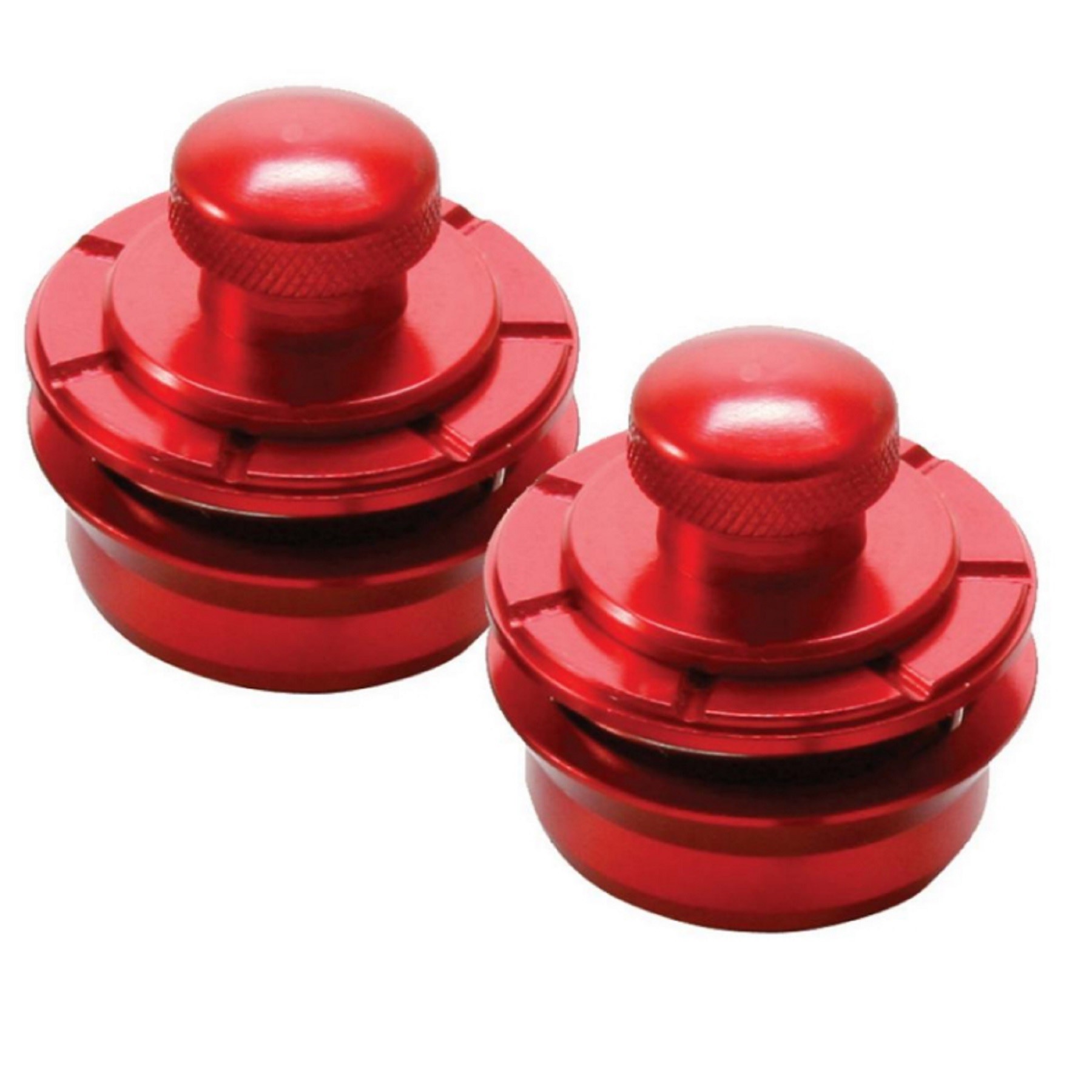 Hennessey Guitar / Bass Universal Strap Locks, Metallic Red