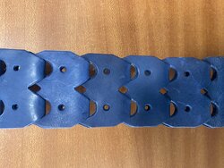 Stones Jimmy Page Leather Linkstrap Deluxe Guitar Strap, Blue