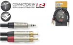 3.5mm Mini Jack - 2 RCA Phono Cable / Lead