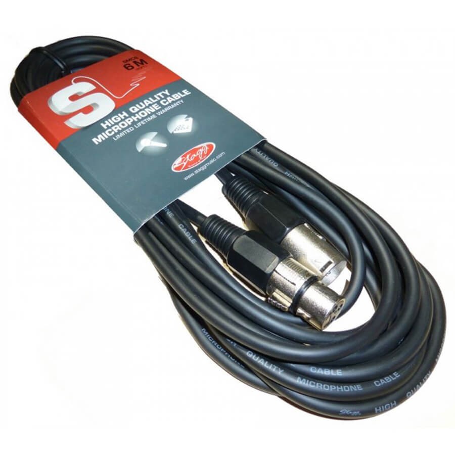 Stagg SMC XLR F-XLR M Mic Cable / Lead, 6m