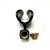 Flexible Microphone Clip /Holder QTX 188.142, Black, 30mm