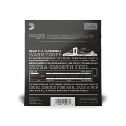 D'addario ECB82 Flatwound Chromes Medium Bass Chromes, 50-105