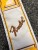 Fender Monogrammed Guitar Strap, White/Brown/Yellow