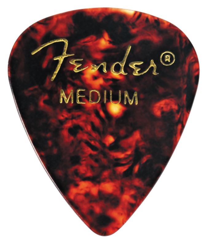 Fender Classic Celluloid Tortoiseshell Medium Plectrums, Box Of 144