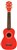 Chord 4 String Soprano Ukulele, with Carry Bag Cu21, Red