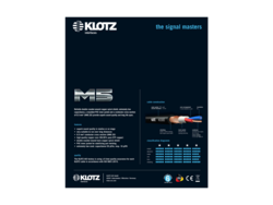 Klotz M5 XLR Male - XLR Female 6m 20ft M5FM06 Microphone Cable / Lead