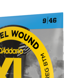 D'addario Electric 9-46 Super Light Top/Reg Bottom EXL125-3D, 3 Pack