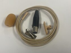 Trantec Lm 212 4p Xlr Lavalier Hi-Q Microphone 12 Db Pad Beige
