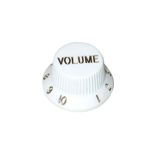 Dr. Parts White Plastic Volume Knob