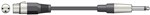 XLR Female - 6.35 MM Mono Jack Microphone Lead