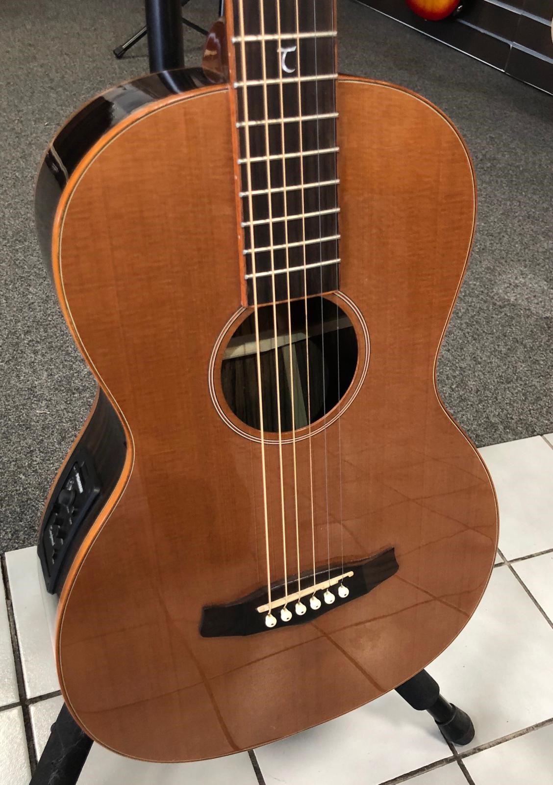 Tanglewood TWJP Electro Acoustic Parlour Guitar, Natural, Ex Demo