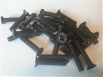 Pack of 30 M6 X 30mm Countersunk Pozi Head Screws, Black