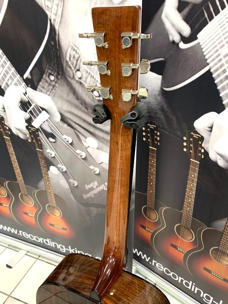 Recording King RD-07 Solid Top Dreadnought Acoustic, Natural, Rosewood Back / Sides