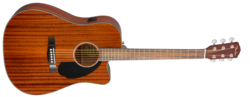 Fender CD-60SCE Electro Acoustic Guitar, All Mahogany