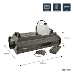 QTX QTFX 2000 Mk11 Fog / Smoke Machine With Timer and RF Remote, New Stock