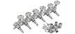 Chord Set Of 6 In Line Tuners, Chrome