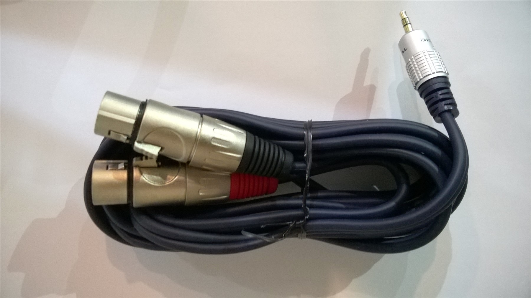 Stereo Minijack - Mono Jack (x2) Cable, 3m