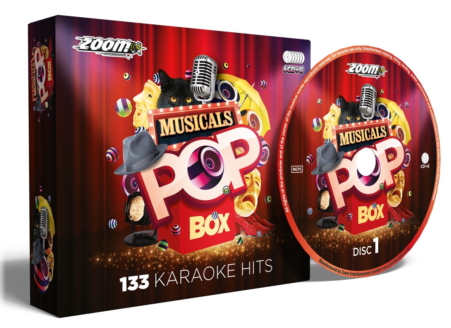 The Ultimate Karaoke Party Pack from Zoom Karaoke 6 CD+G Box Set 