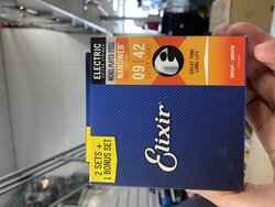 Elixir Nanoweb Electric Strings 9-42 16540 Triple Pack
