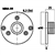 Monacor MHA-35 35mm Horn Adaptor