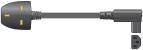 Mercury UK Plug to IEC Right Angled Power Lead
