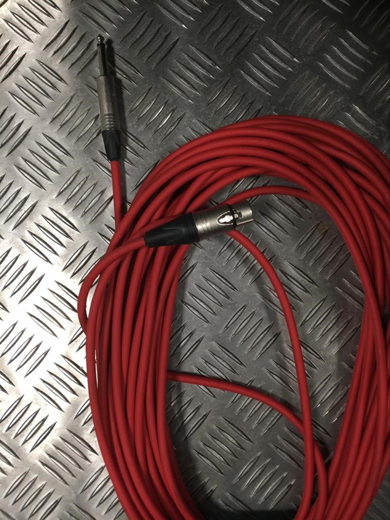 Soundlab Premier Leads NC3FXX NP2X Female XLR 6.3 Jack, Blue, 15m