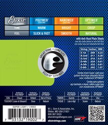 Elixir Optiweb Electric Guitar Strings Super Light 9-42