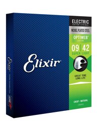 Elixir Optiweb Electric Guitar Strings Super Light 9-42