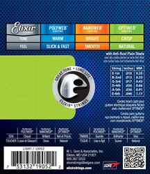 Elixir Optiweb Electric Guitar Strings Light 10-46 19052