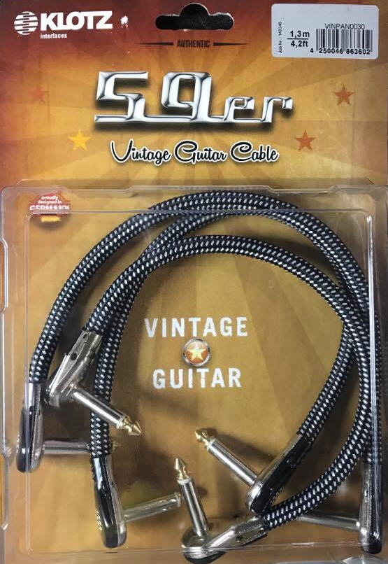 Klotz 59er Panhead Patch cable / lead 30cm, Set of 3