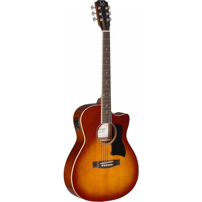James Neligan Bes-Ace Bessie Electro Acoustic, Dark Cherryburst