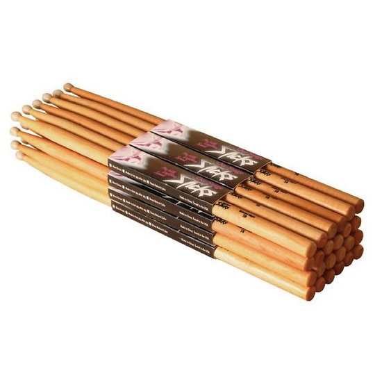 On Stage Drumfire 2B Maple Nylon Tip MN2B Drum Sticks - Brick of 12 Pairs