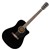 Fender CD-60SCE Electro Acoustic Guitar, Black, Walnut Fingerboard