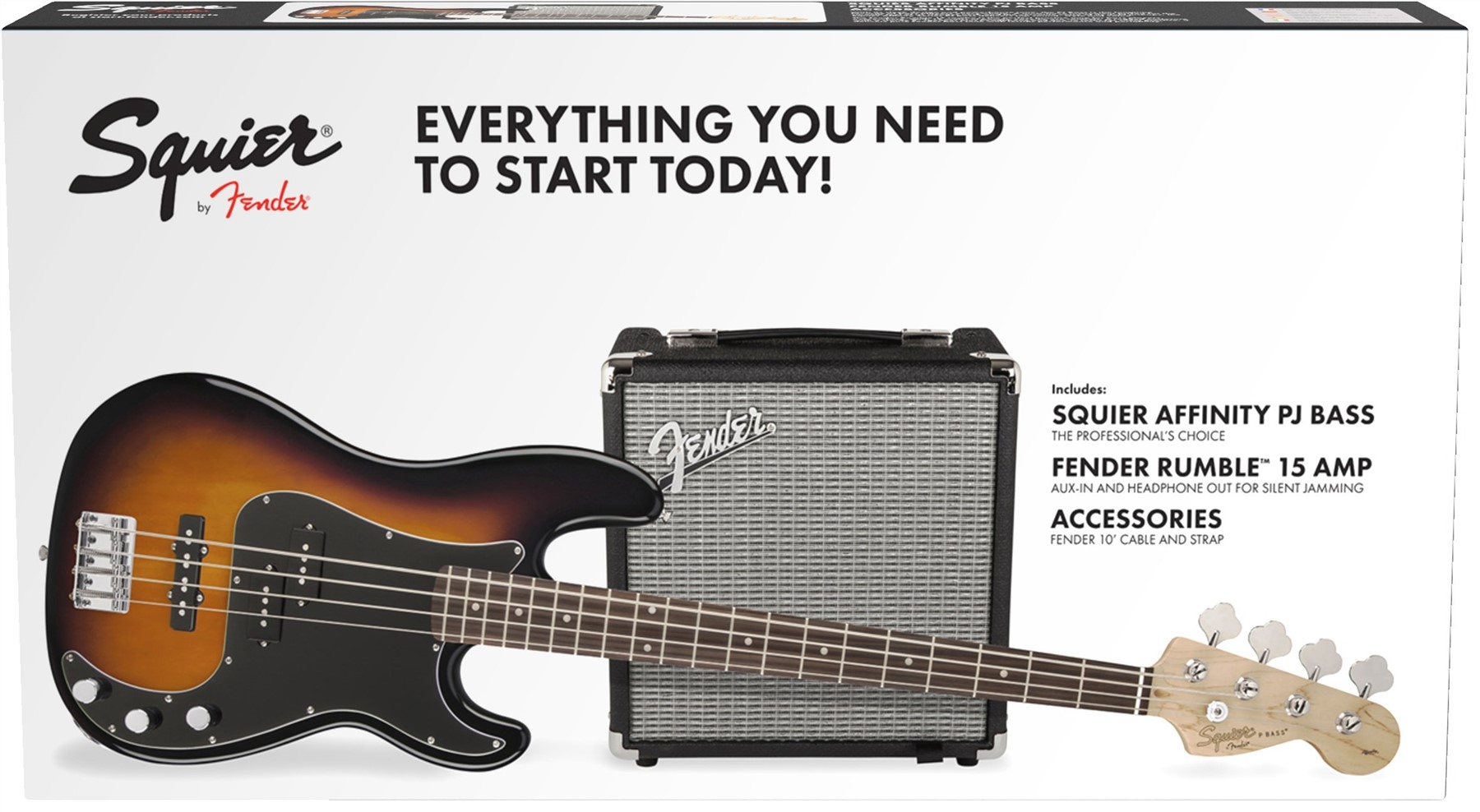 Squier Affinity Series Precision Bass PJ Pack