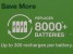 GP Recyko+ Rechargable Nimh AA Batteries, 4 Pack, 2600mah