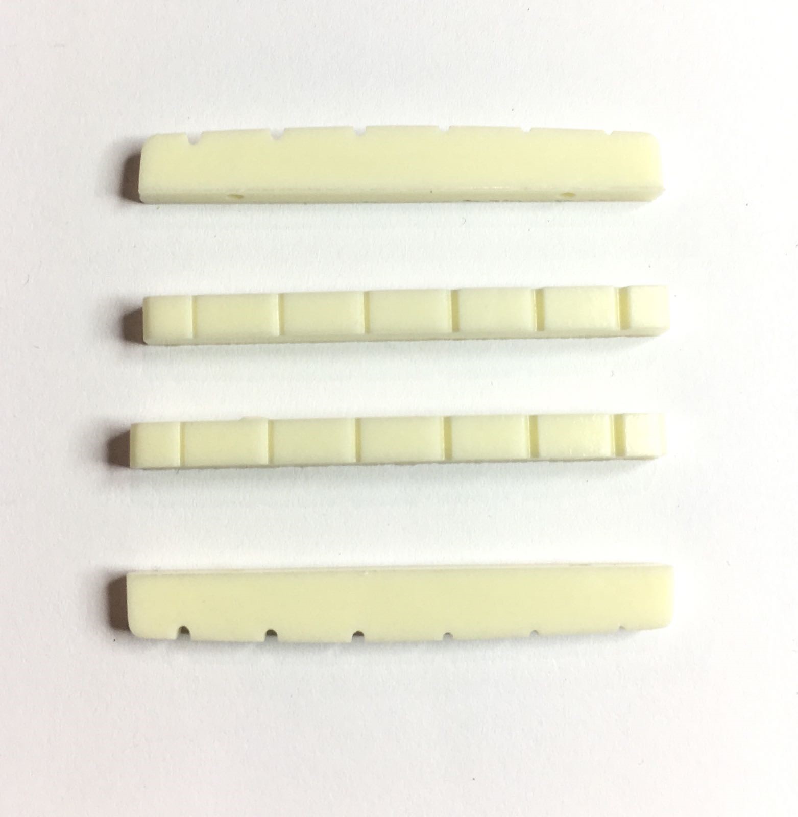 Guitar Tech Strat Style Pre-Cut Nuts, Pack of 4, White